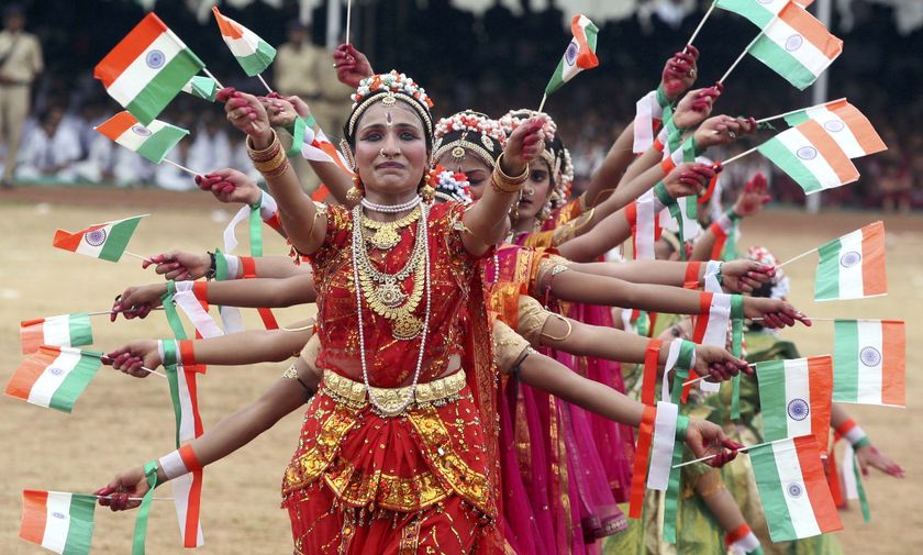 Dance ceremony on India's Independence Day