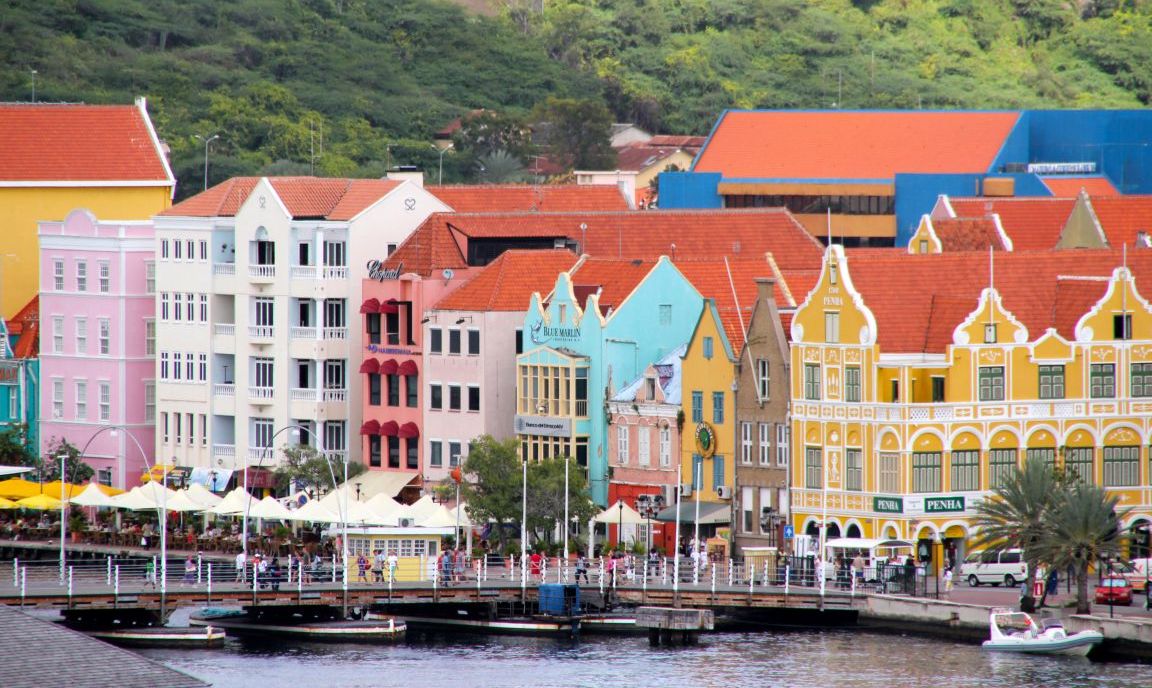 Colorful buildings in Willemstad, Curaçao