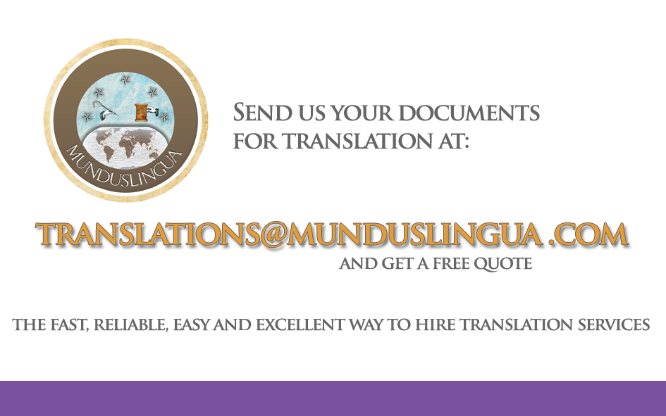 Send Munduslingua your documents for translation Munduslingua Translation Service - Contact Freelance Translators